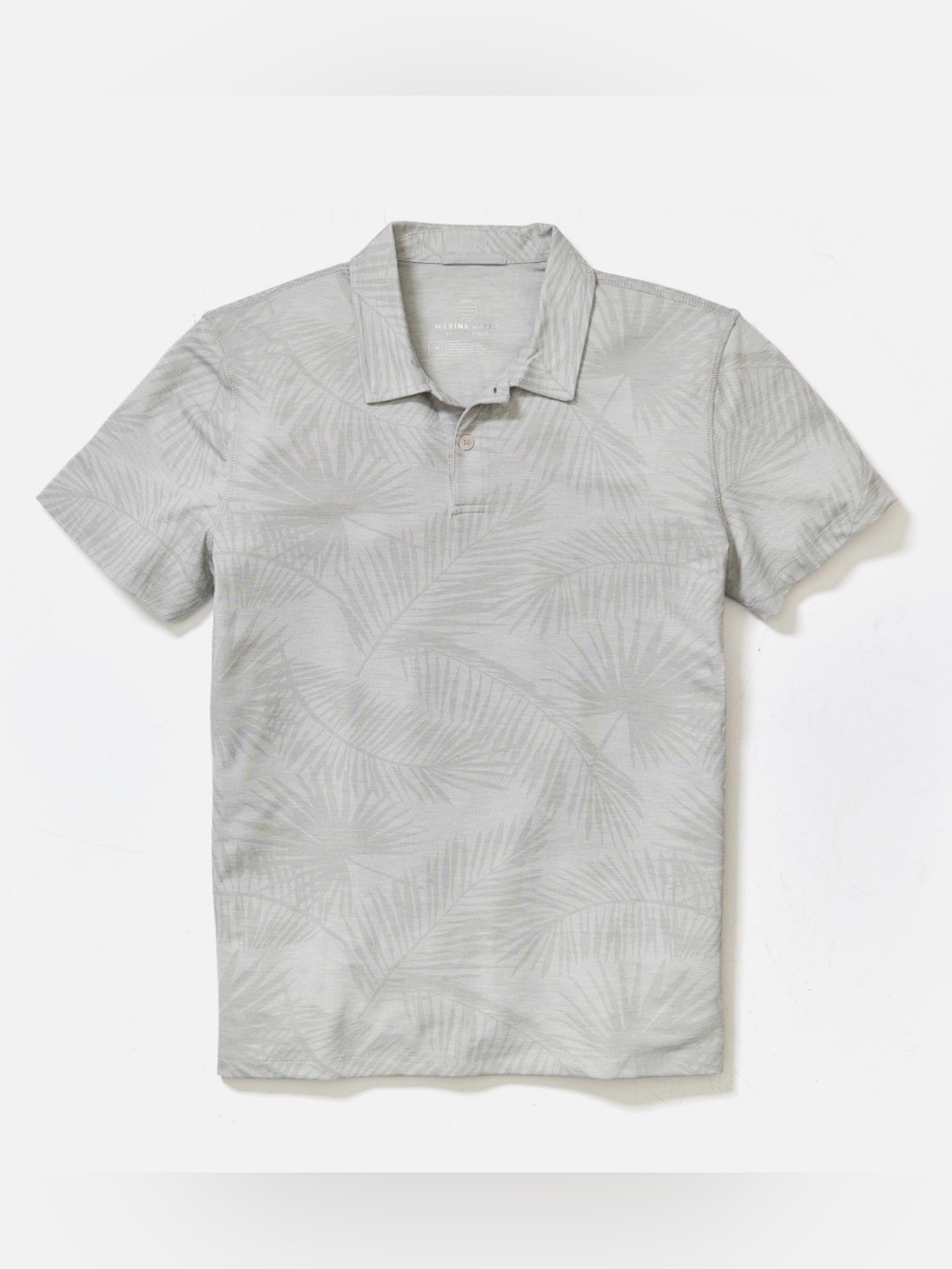 NWT Marine Layer Air Polo in Grey Printed High Rise Frond in Men’s Size 2XL